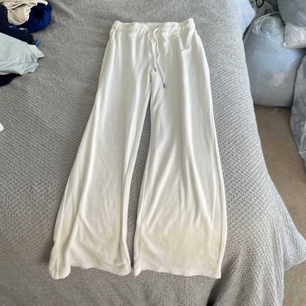 White Terrycloth Pants